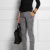 work-outfit-black-blouse-plus-grey-pants