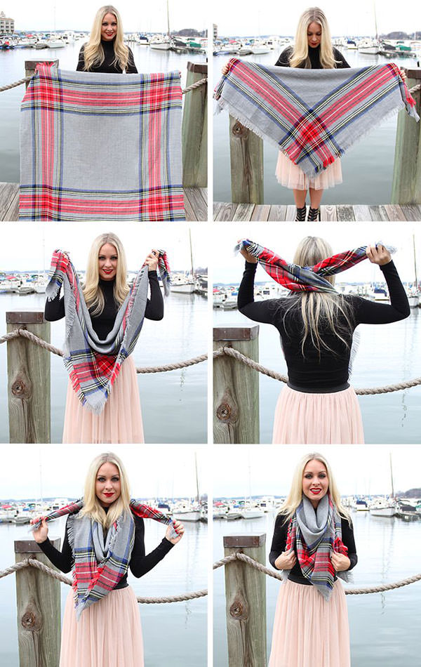 20 Style Tips On How To Wear Blanket Scarves Fashion Daily