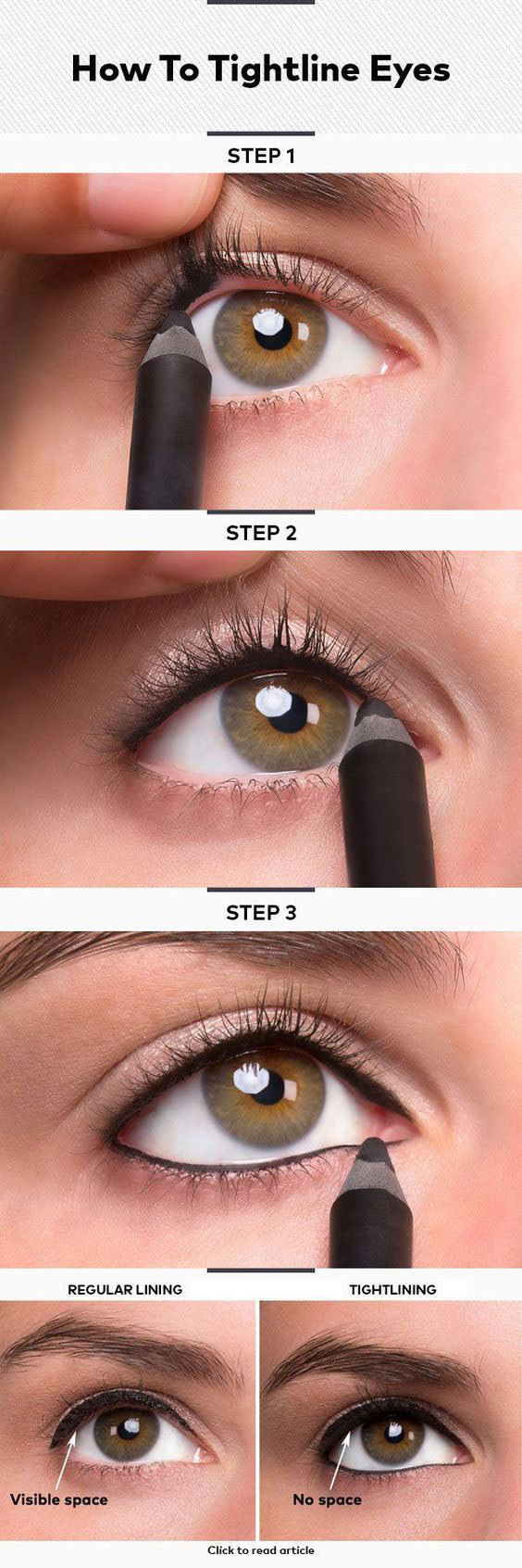Here are 18 tips for girls who don’t know how to use eyeliner.