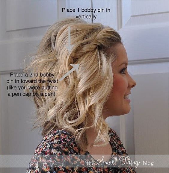 15 Cute and Easy Hairstyle Tutorials For Medium-Length ...