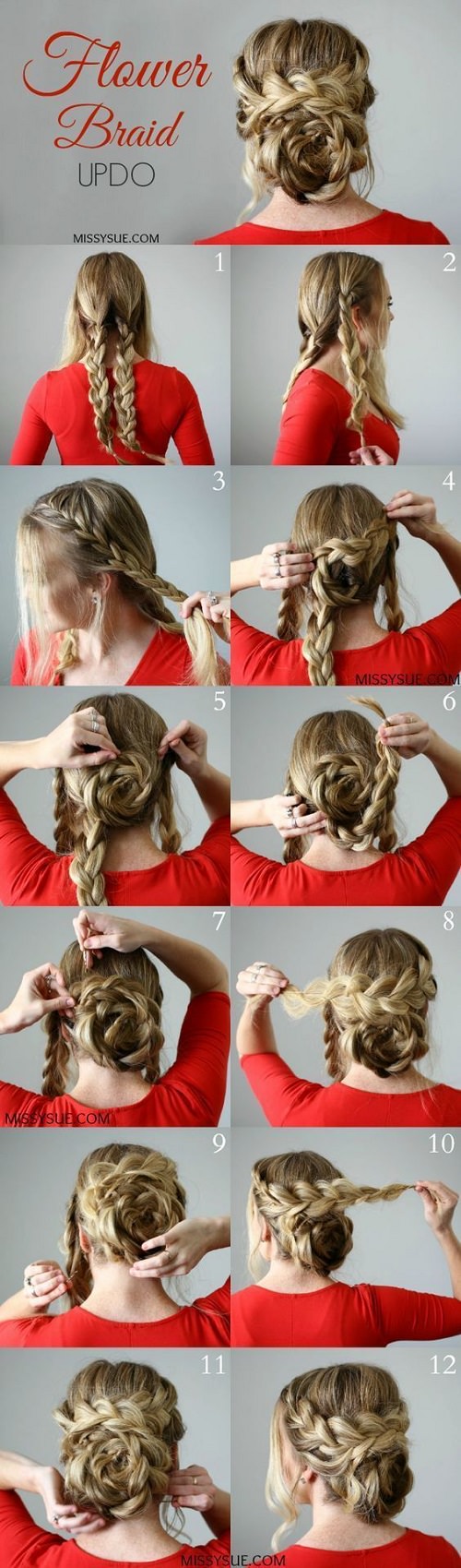 30 Hairstyles for long hair with step by step instructions.