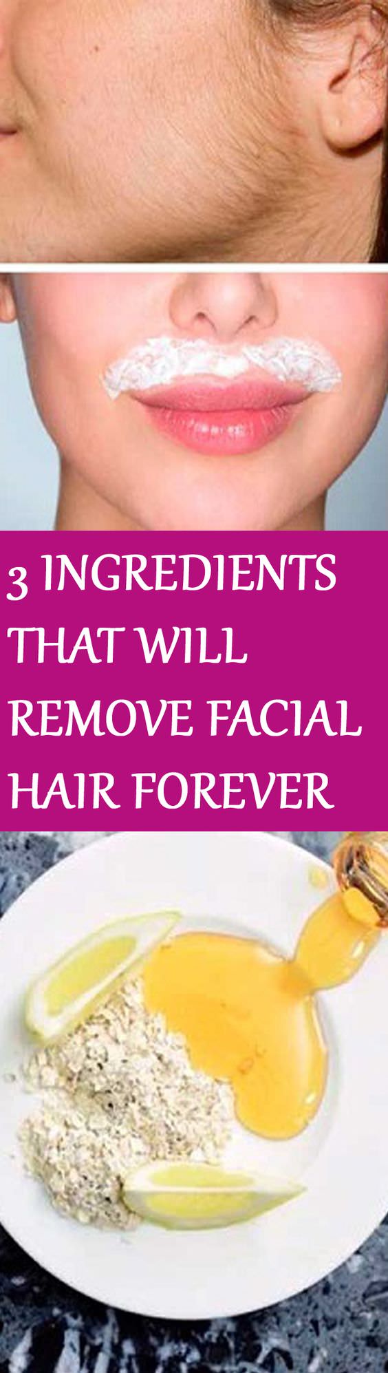 Facing the problem of having facial hair? Try this NATURAL recipe! Don't forget the unwanted excess hair on your face can make you look unattractive!