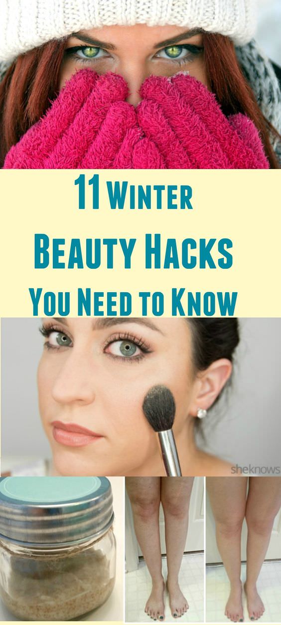 The cold and chilly weather definitely change the beauty routine but it shouldn't stop you from looking beautiful. Here're 11 Beauty Hacks to know! 