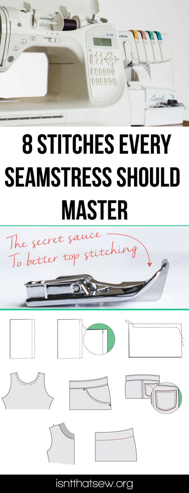 Stitches are an integral part of sewing. If you love stitching, you should master these eight sewing stitches.
