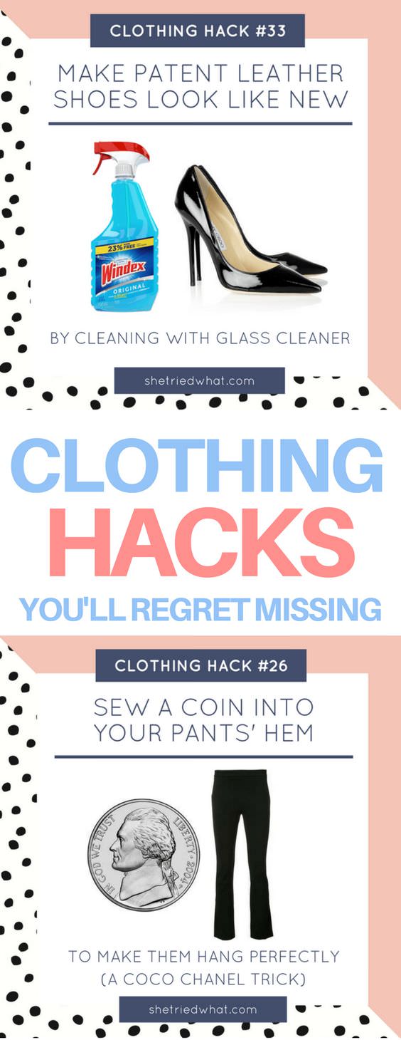 Knowing these clothing hacks can improve the longevity of your favorite clothes and accessories and believe it or not can completely change your life!