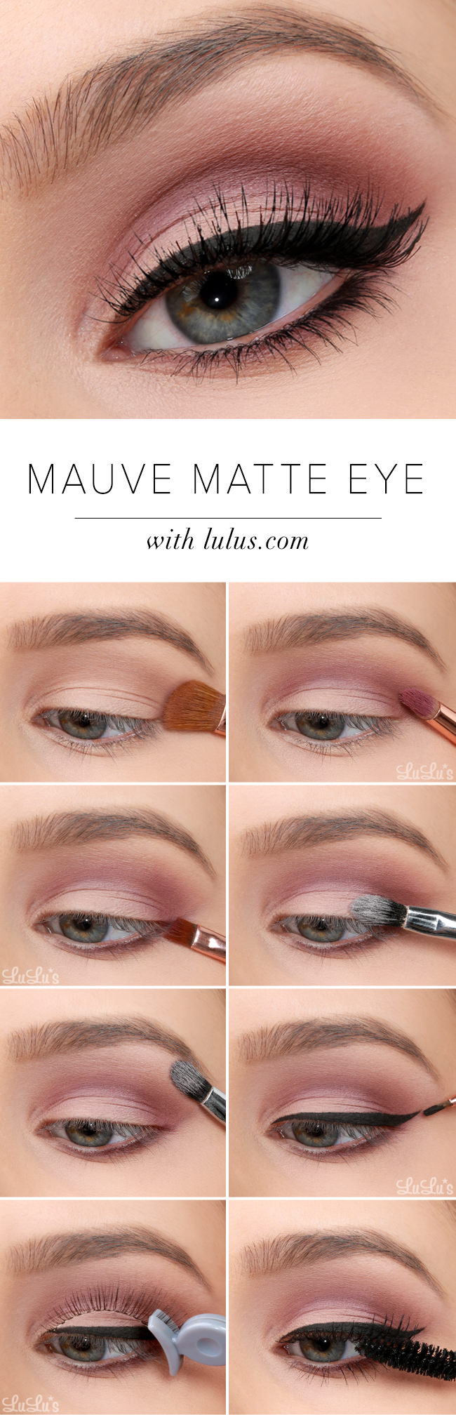 See this easy Mauve Matte Eye Tutorial, to learn how to use this dreamy shade in this step by step article!