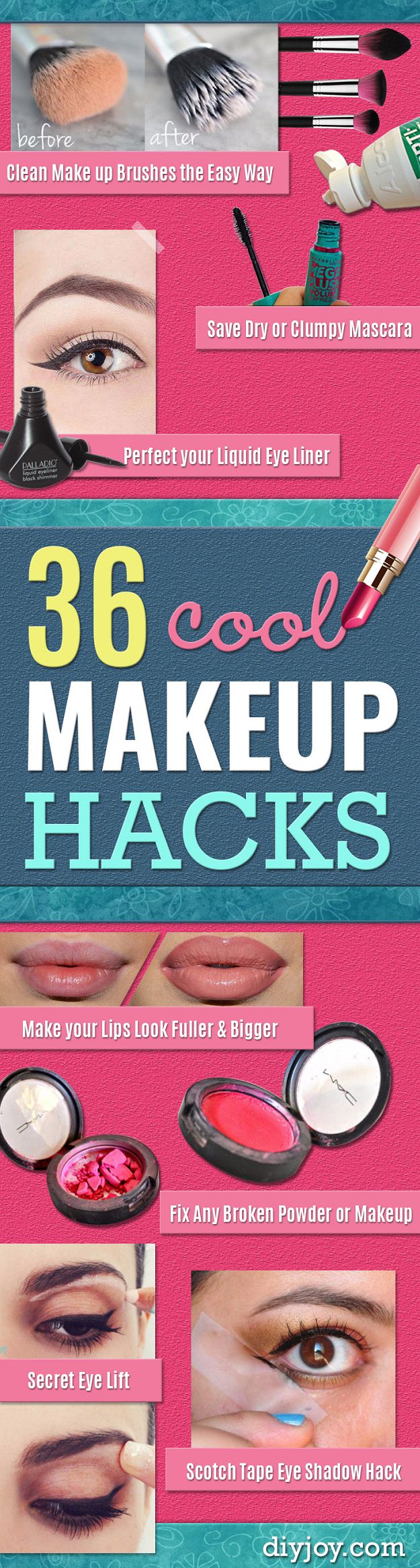 These clever makeup hacks will make you look stunning easily and in less time.