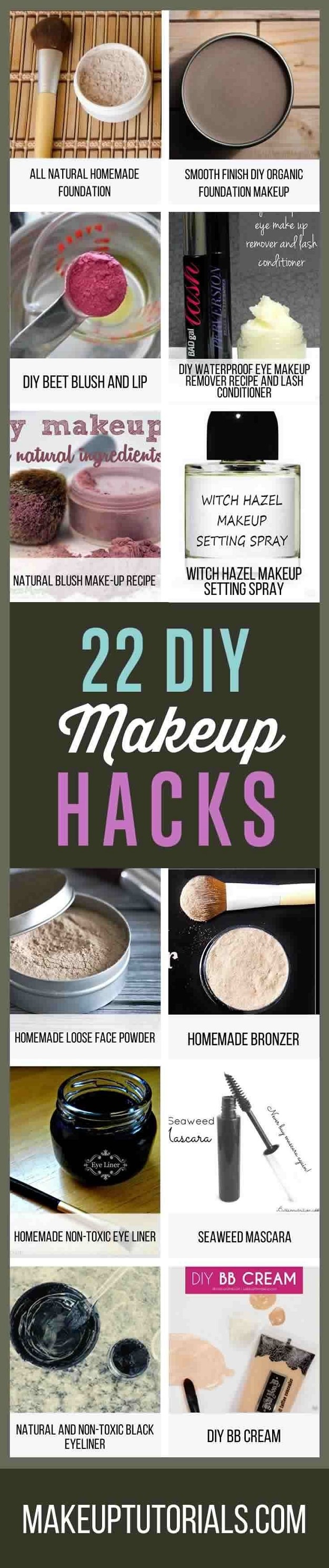 If you hate the chemicals in beauty products, try these DIY practical makeup recipes that you can easily make at home!