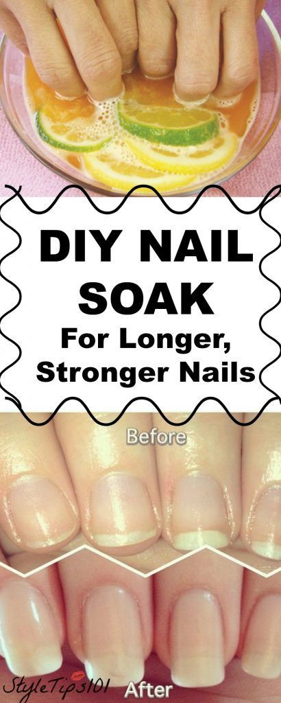 This DIY nail soak for longer, stronger nails combines orange juice, garlic, and olive oil to give you incredible nails FAST!