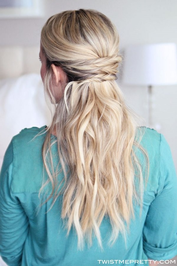 15 Simple Hairstyles that are Half Up, Half Down - Fashion 