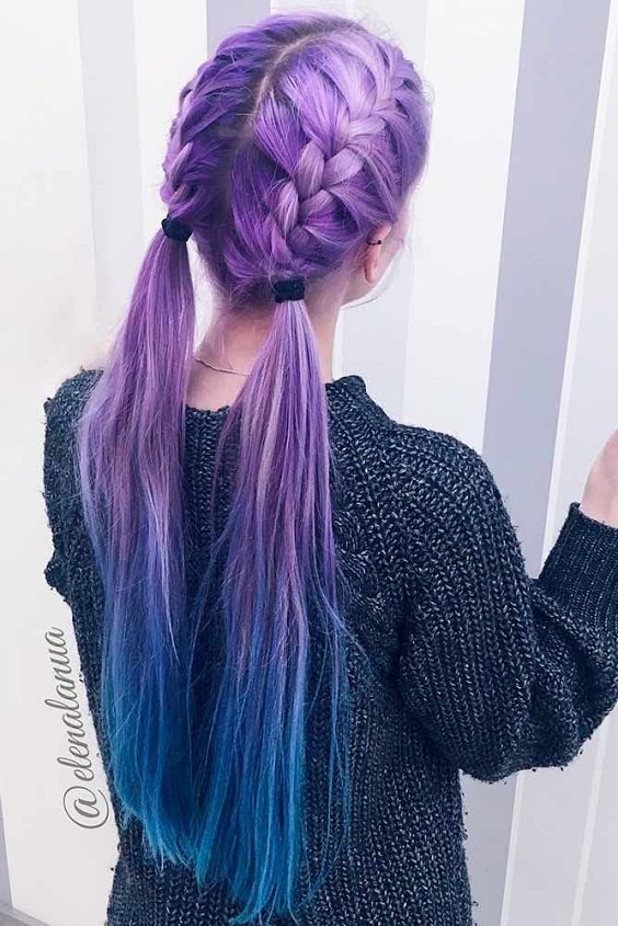 You need to see these stunning purple hair ideas for braiding if you want to keep up with the hair trends and be creative.