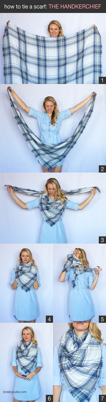 9 different scarf-tying ideas. Some are classics and some will be your new favorite thing.