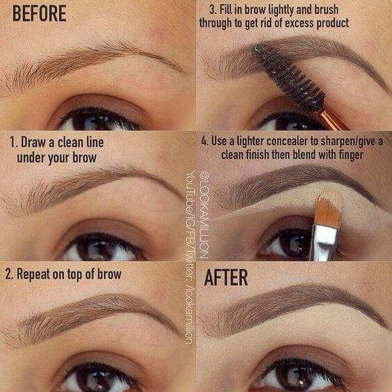 25 Step-by-Step Eyebrows Tutorials to Perfect Your Look - Fashion Daily