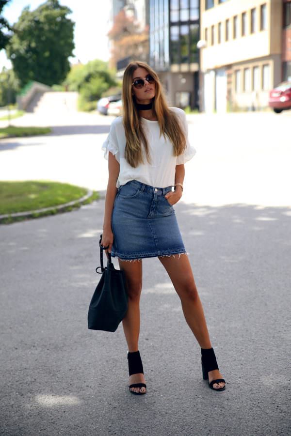 So if you’re wondering how to wear your denim skirt to make the maximum impact, why not take a look at these hot style tips to get you inspired?