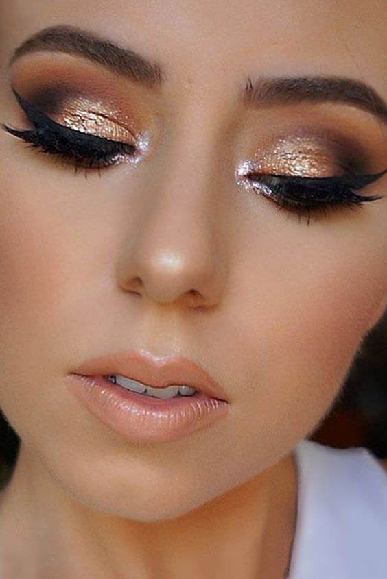 24 Charming Rose Gold Makeup Looks from Day to Night - Fashion Daily