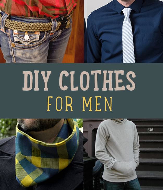 Men’s fashion is not cheap. If you want to save money on men’s clothing, the best solution would be DIY clothes for men!